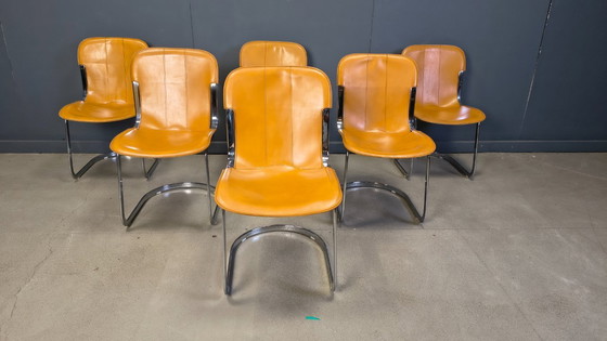 Image 1 of Vintage eetkamerstoelen van Cidue, set van 6, jaren 70