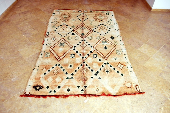 Image 1 of Tappeto marocchino vintage Zemmour - 272 x 173 cm (beige e verde)