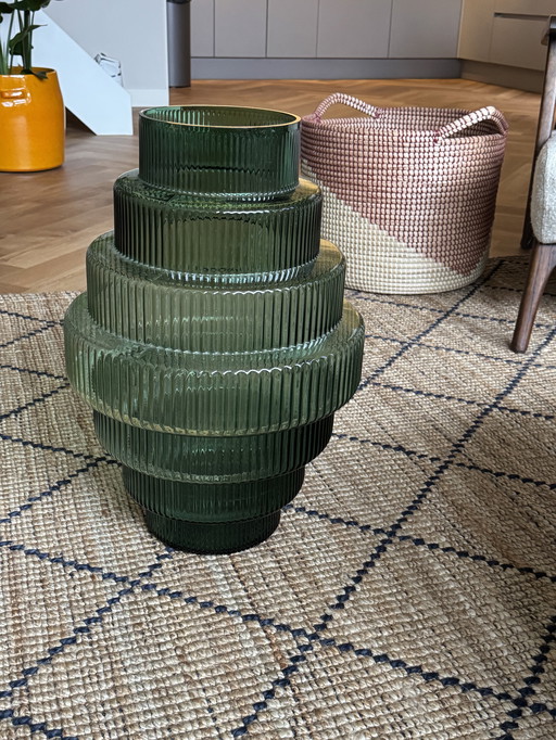 Pols potten steps vaas L groen