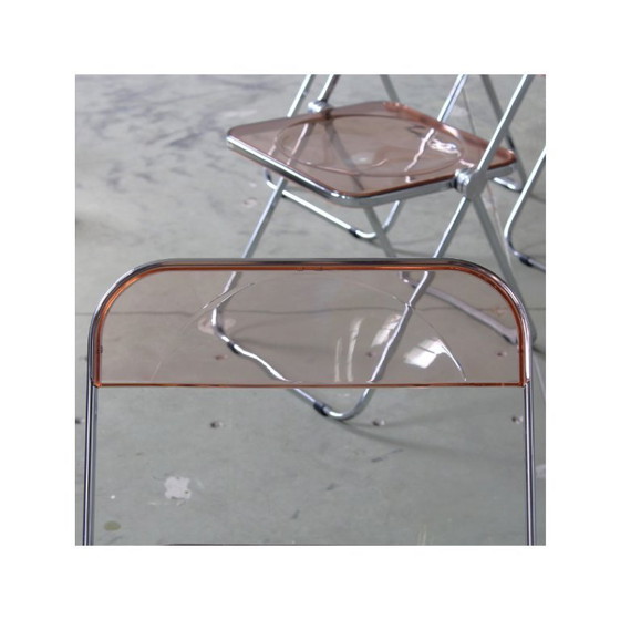 Image 1 of Pinkfarbene Plia Klappstühle (4er-Set)