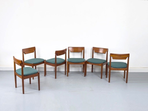 Teak Dining Chairs from Glostrup Møbelfabrik, 1960s, Set of 6 – eetkamerstoelen, Wood