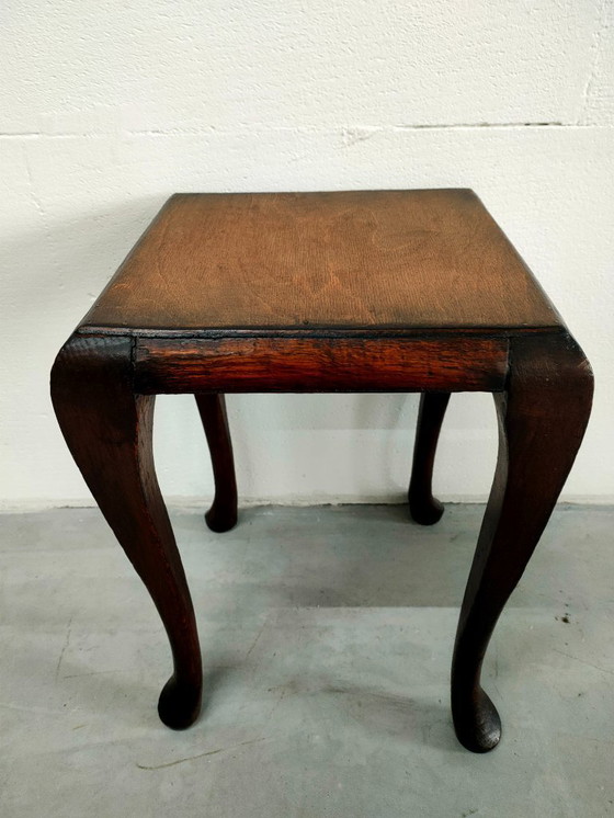 Image 1 of Antique 'Chippendale style' side table/coffee table (convertible leg style)
