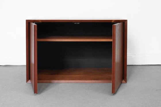 1/6 Poul Cadovius Royal System Cabinet Shelf Teak 1960s, Shelving unit, Metal, Wood, Brown, Vintage (photo 9 of 20)