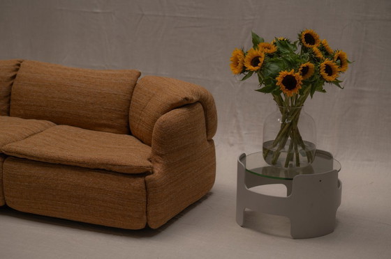 Image 1 of Vertrauliches Dreisitzer-Sofa von Saporiti - Italien 1970er Jahre