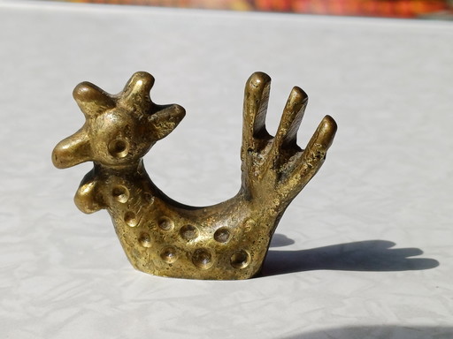 Walter Bosse 1960's vintage Brass/Bronze coq figurine figure