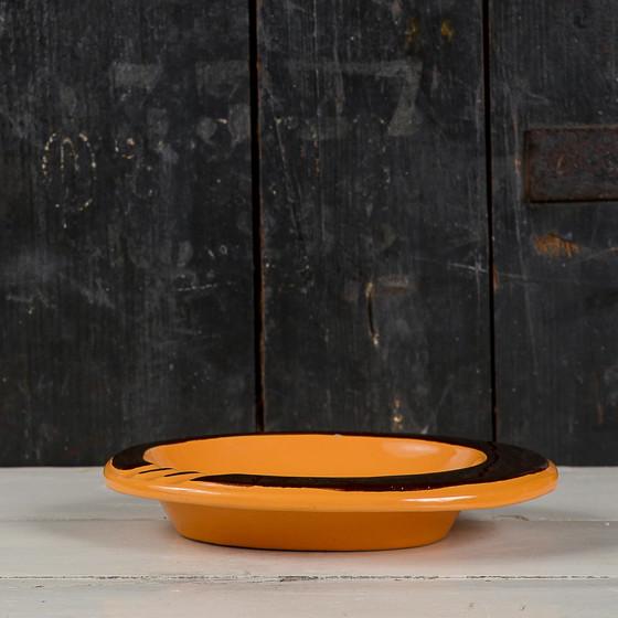 Vintage Orange Ceramic Rometti Ashtray Catchall – Table accessories (photo 7 of 8)