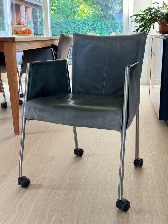 4x Eetkamerstoelen Topvorm – Leather, Metal (photo 2 of 10)