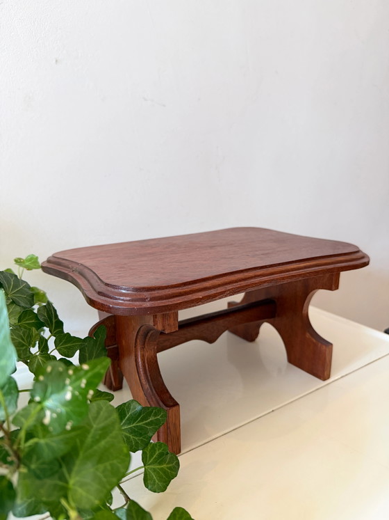 Small vintage wooden plant stand – Plant table (photo 2 of 5)