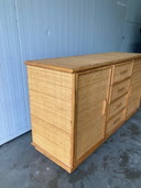 Anrichte aus Rattan im Stil von Roche Bobois