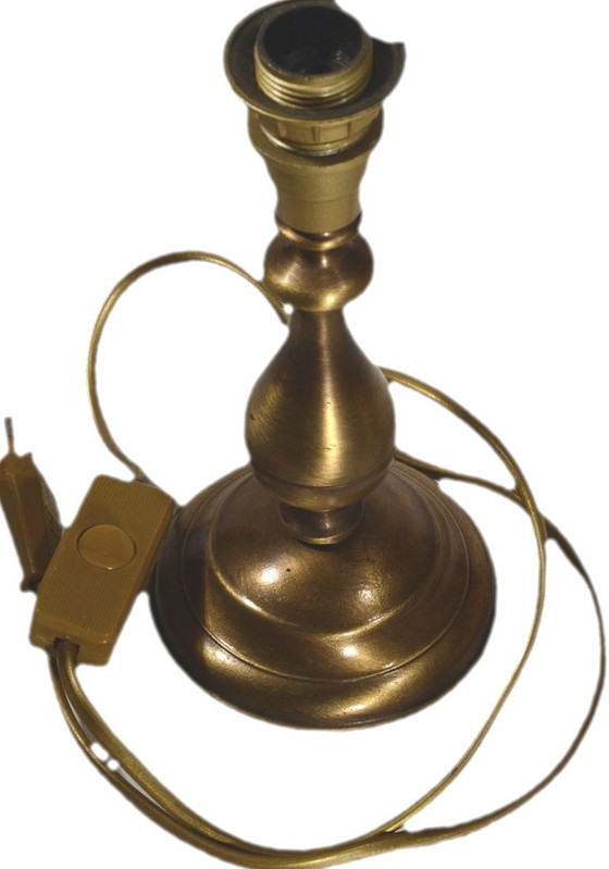 Vintage brass baluster lamp base, 10x21cm – Table lamps (photo 7 of 7)