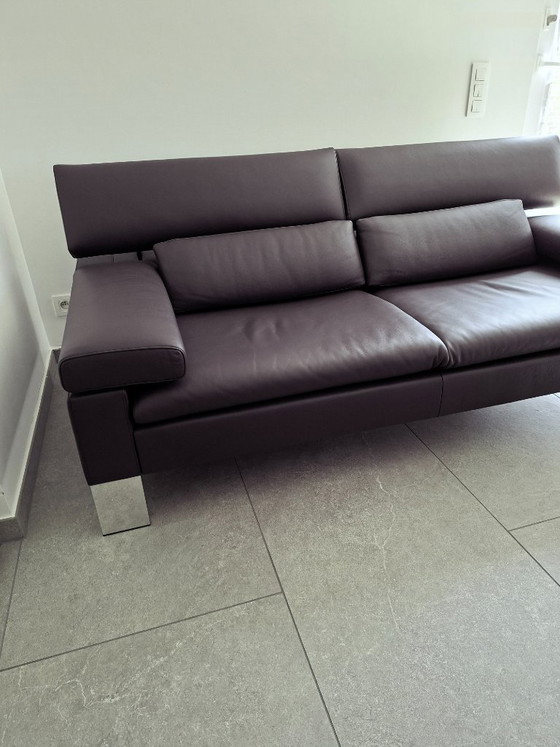 Image 1 of Sofá de piel de 2 plazas Jori Design – Como nuevo – Acabado profesional