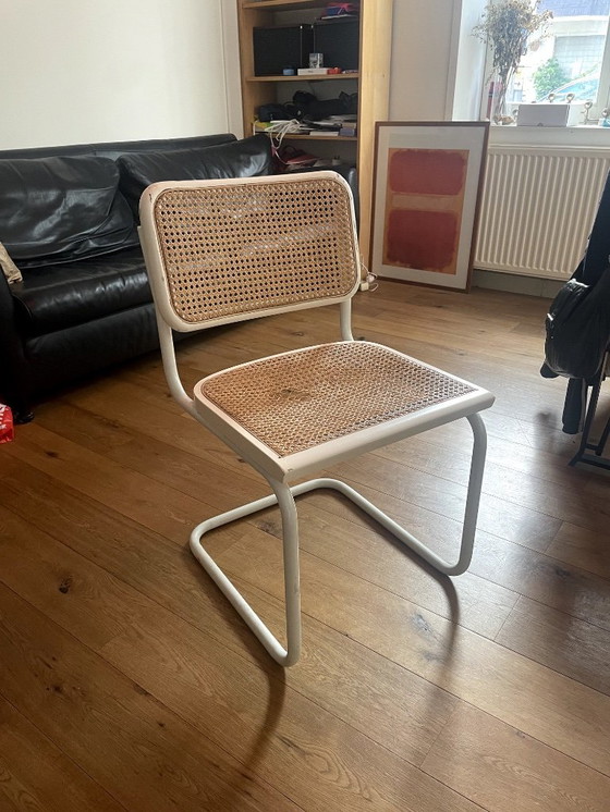 Image 1 of 2x defecte Ceska Marcel Breuer eetkamerstoelen