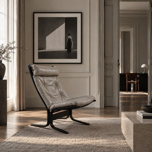 Grijze Siesta Lounge Chair Door Ingmar Relling Voor Westnofa, Noorwegen Jaren 1960