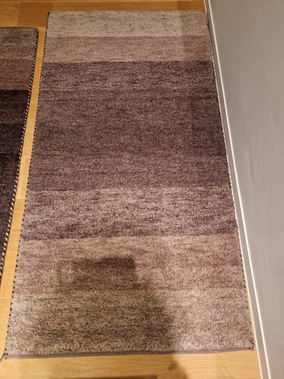 Image 1 of 2 tapijtjes India Gabbeh S-07/Grey+ certificaat