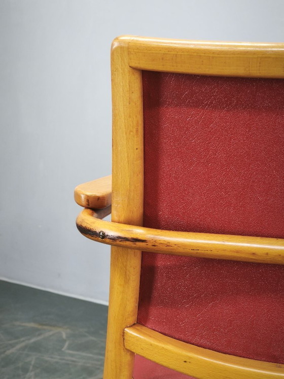 Image 1 of Ligna Adjustable Swivel Office Chair, Czechoslovakia, 1950s