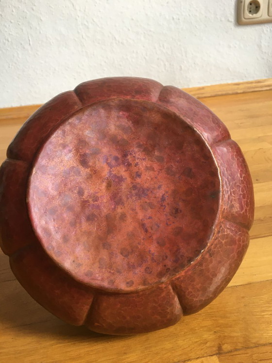 Image 1 of Jarrón hecho de cobre martillado