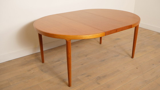 Image 1 of Tavolo da pranzo rotondo vintage | Teak | Allungabile