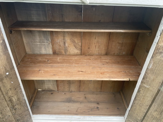Image 1 of Tall Narrow Kitchen Cupboard Serving Cabinet Display Cabinet 260 cm. French