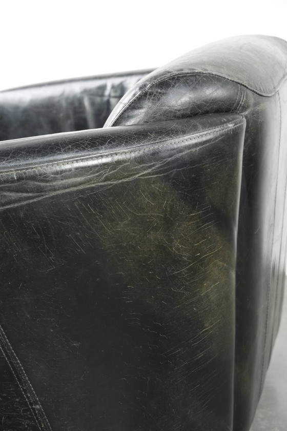 Image 1 of Atemberaubende und einzigartige Zweisitzer-Sitzbank im Aviator-Design aus Rindsleder