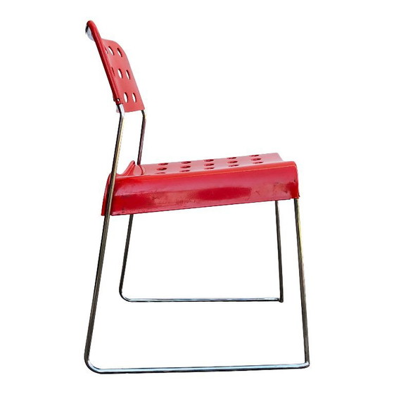 Image 1 of 4x sedie impilabili omstak di rodney kinsmann per bieffeplast, italia, 1971