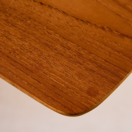 Image 1 of MK11104 Table de salle à manger restaurée en teck et chêne