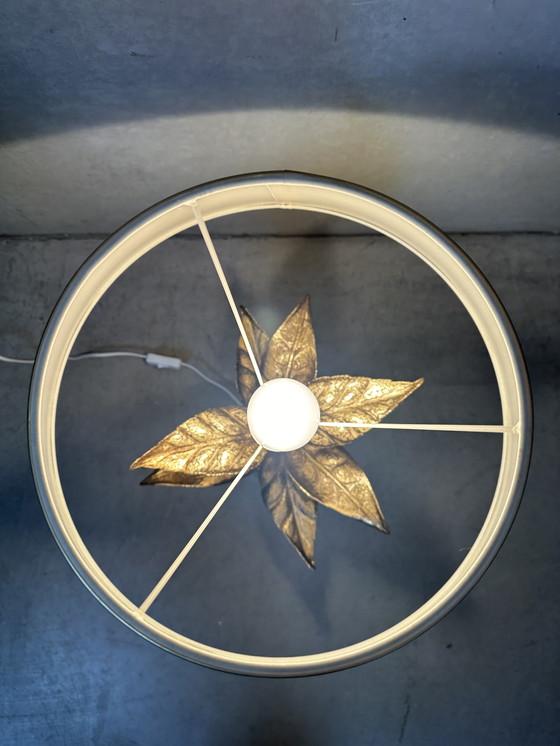 Image 1 of Lampe de table vintage de style Hollywood Regency « palmier »