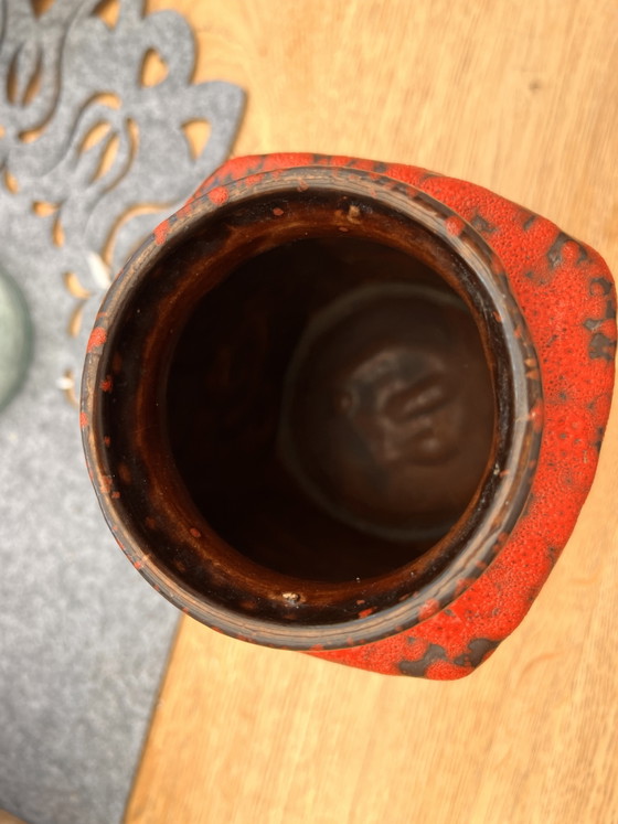 Image 1 of Vaso vintage in pietra lavica grassa della Germania Ovest - Scheurich 282-16 (decorazione Giura)