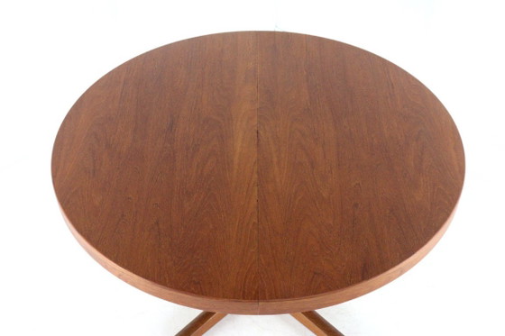 Image 1 of Danish design vintage round dining table extendable dining table
