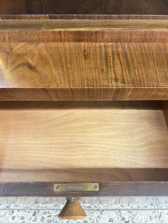 Image 1 of Art Deco display cabinet in the formal language of Bauhaus design. 1930s Germany