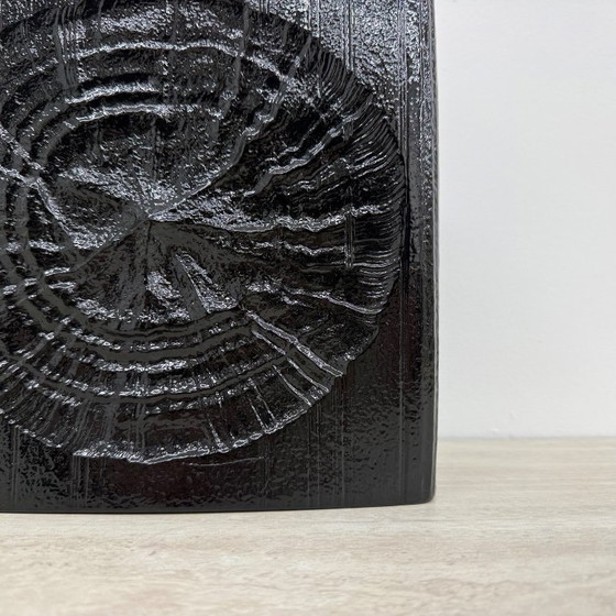 Image 1 of Rare Rosenthal Martin Freyer black ceramic vase , 1960’s