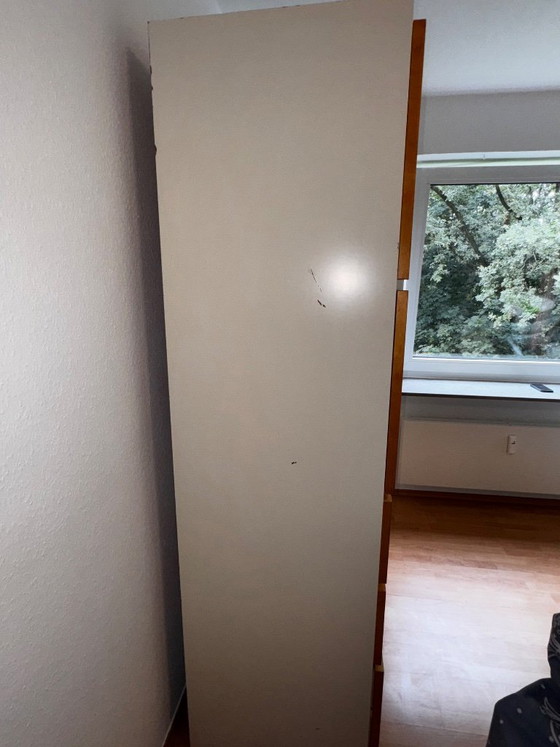 Vintage IKEA RAKKE Wardrobe, Design Classic from the 1990s, Wood, White (photo 7 of 20)