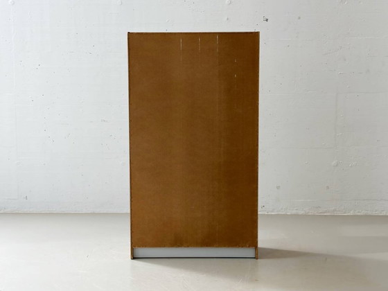 Image 1 of Estantería de mediados de siglo con compartimento abatible, años 60/70.