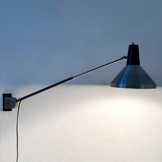 Image 1 of Lampada da scrivania telescopica vintage di metà secolo, lampada da parete Busquet Hala anni '50