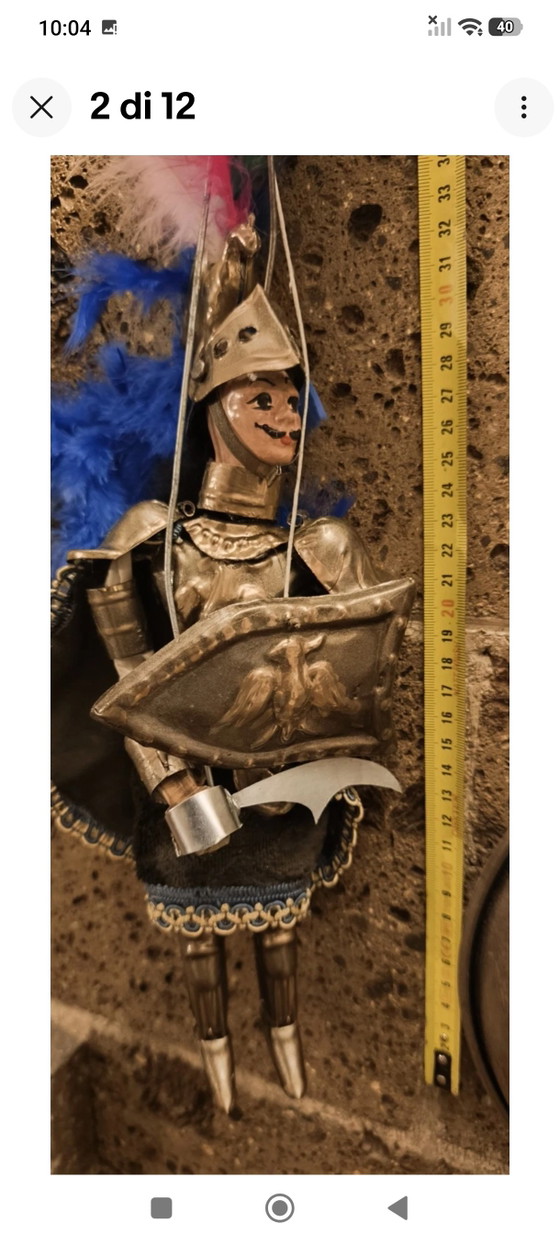 Orlando Sicilian Pupo Vintage 32cm – Decorative Objects, Metal, Textile (photo 2 of 13)