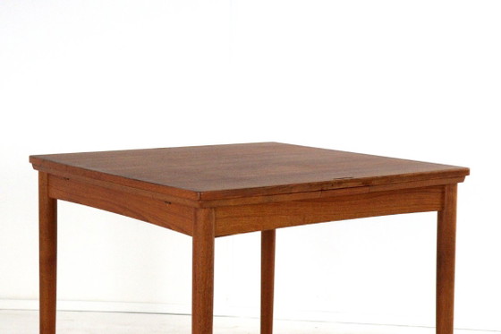 Tavolo da pranzo quadrato allungabile in teak Poul Hundevad, stile vintage danese. – Set da pranzo, Wood (photo 10 of 24)