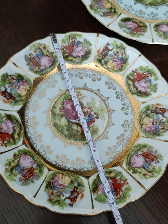 Set di 2 piatti decorativi vintage in porcellana tedesca. – Oggetti decorativi, Porcelain (photo 10 of 10)