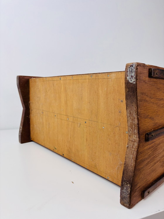 Image 1 of Antique original Amsterdam School magazine rack 1920