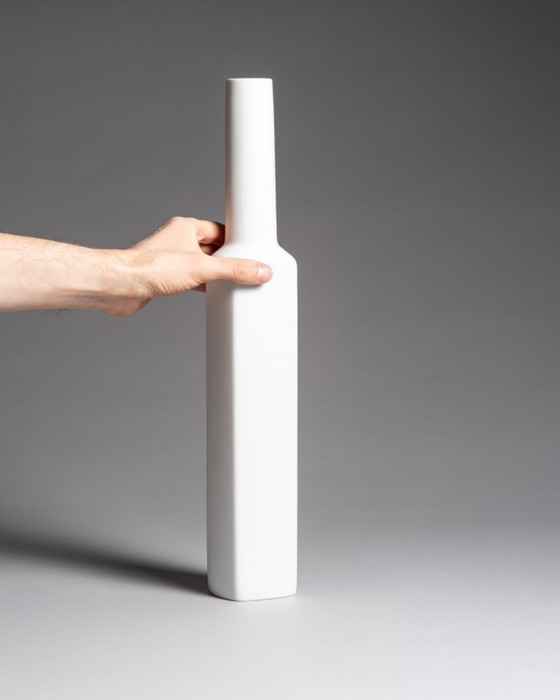 Image 1 of Rare XL Porcelain Vase Duo Hans Theo Baumann Rosenthal Germany 60s Vintage Chic