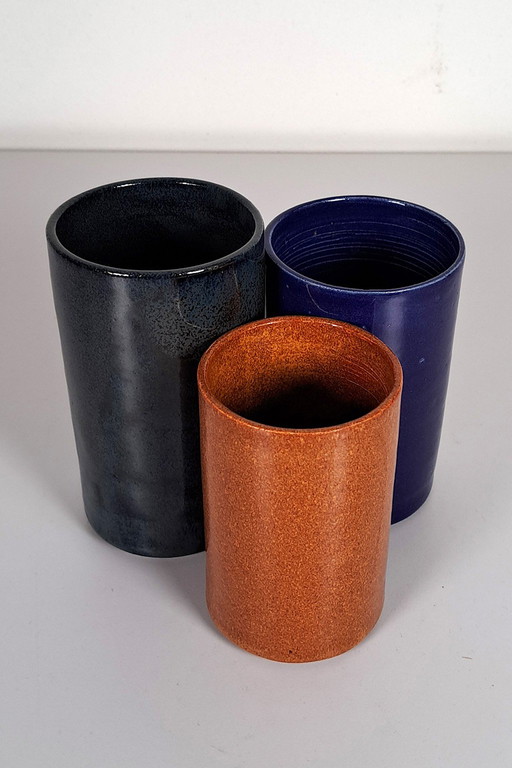 Studio ceramic set of vases