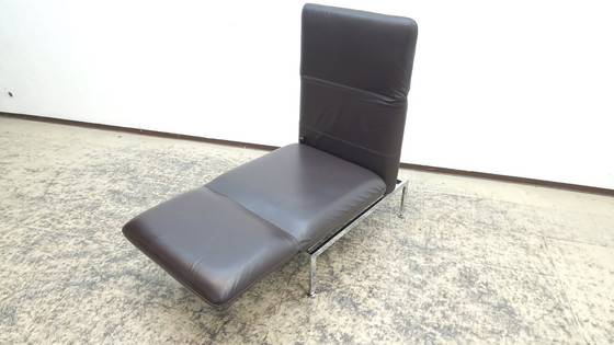 Image 1 of Brühl Roro design fauteuil leren fauteuil stoel bruin slaapbank