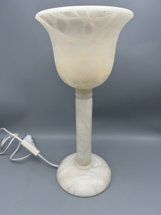 Image 1 of Elegante lampada da tavolo in alabastro di A. Santa Rita