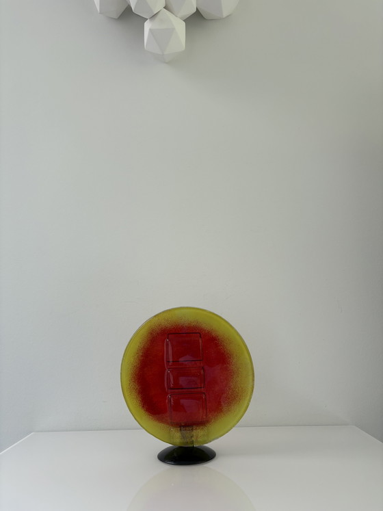 Image 1 of Vintage 1960’s Glassculptuur Brandende Zon