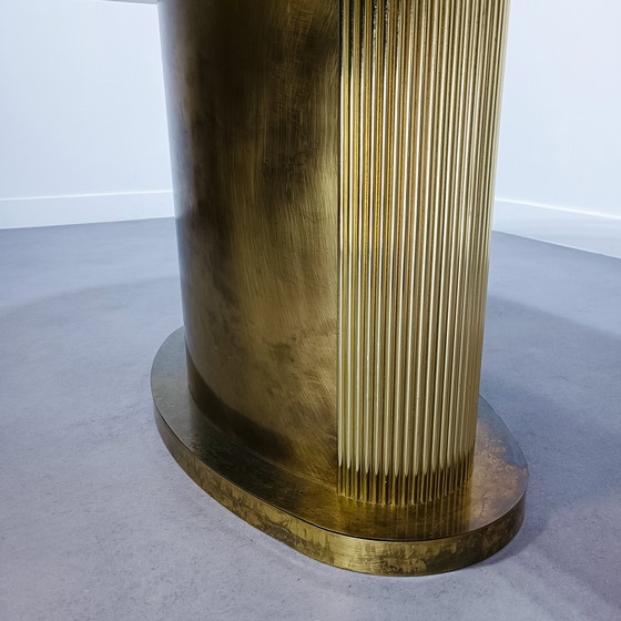 Image 1 of Mesa de comedor Belgochrom con tablero de cristal ahumado