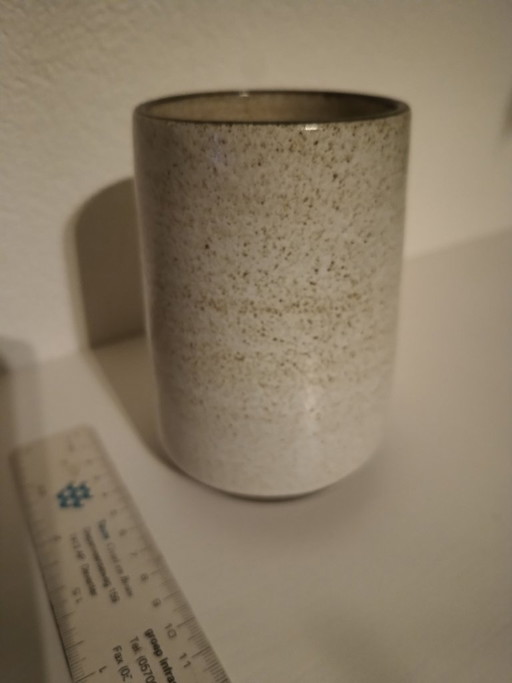 Vintage retro ceramics, earthenware vase Zaalberg