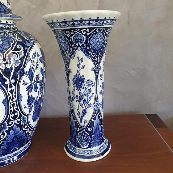 Image 1 of Boch Delfst Blauw Foo Dog Kastelenset 3 Stuks