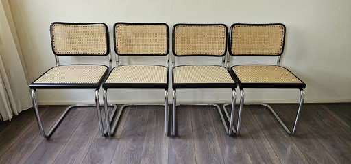 4 Cesca Marcel Breuer Eetkamerstoelen 