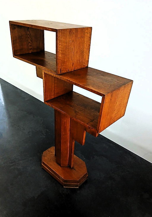 Paravent en chêne massif style Amsterdam School