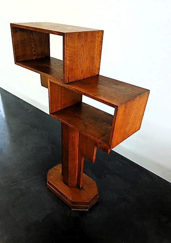 Image 1 of solid oak room divider Amsterdam School