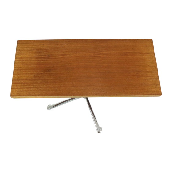 Image 1 of Table basse vintage Table d'appoint chrome