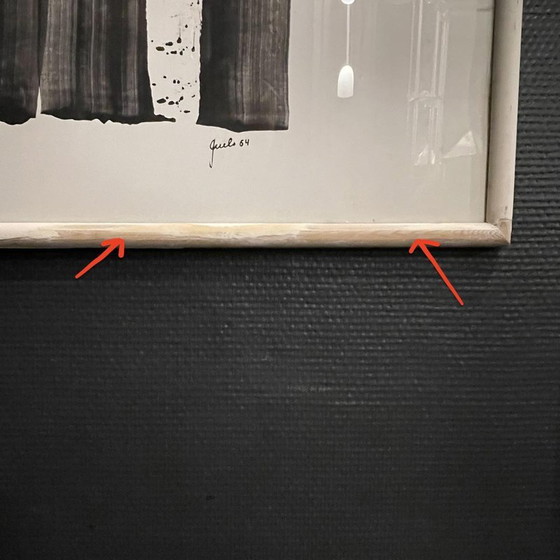 André Engels, Composition Abstraite, Techniques Mixtes sur Papier, 1964 – Peintures et dessins, Paper (photo 15 of 19)